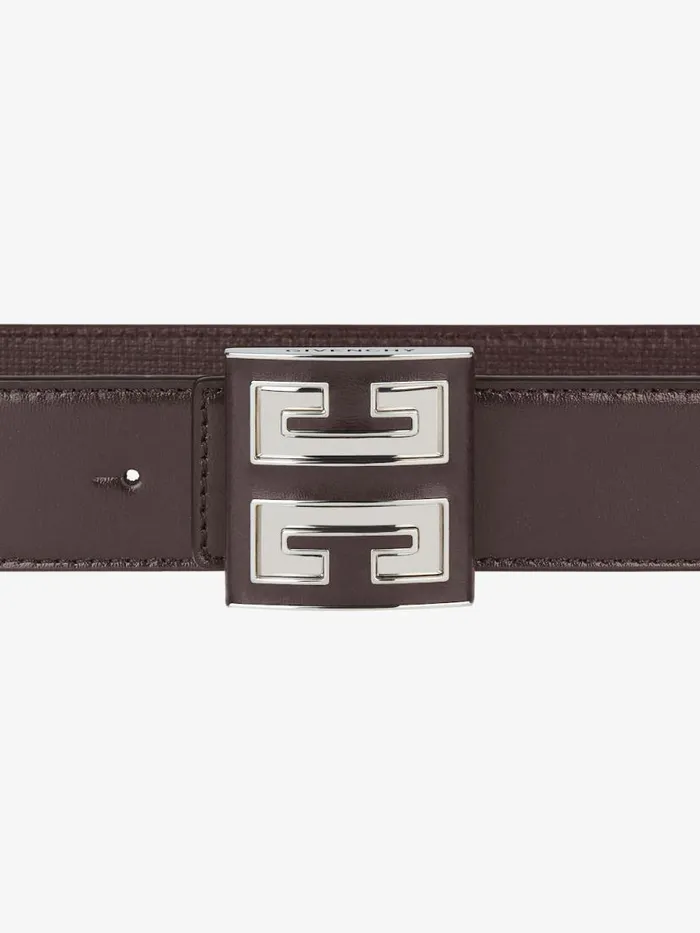 Men Belts Givenchy 4G Reversible Belt In 4G Classic Leather Dark Brown Men Belts Givenchy 4G Reversible Belt In 4G Classic Leather Dark Brown