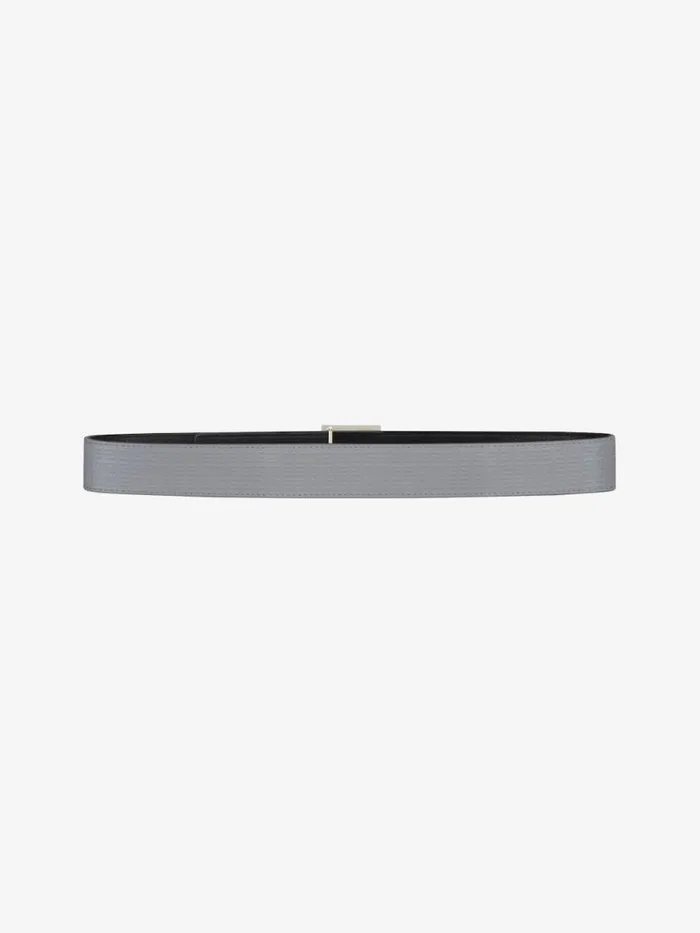 Men Belts Givenchy 4G Reversible Belt In Micro 4G Leather Grey Mix Men Belts Givenchy 4G Reversible Belt In Micro 4G Leather Grey Mix