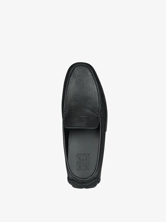 Men Boots and Loafers Givenchy Mr G Driver Loafers In Leather Black Men Boots and Loafers Givenchy Mr G Driver Loafers In Leather Black