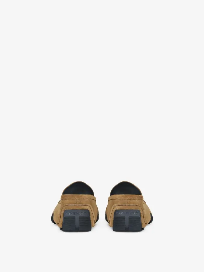 Men Boots and Loafers Givenchy Mr G Driver Loafers In Suede Light Brown