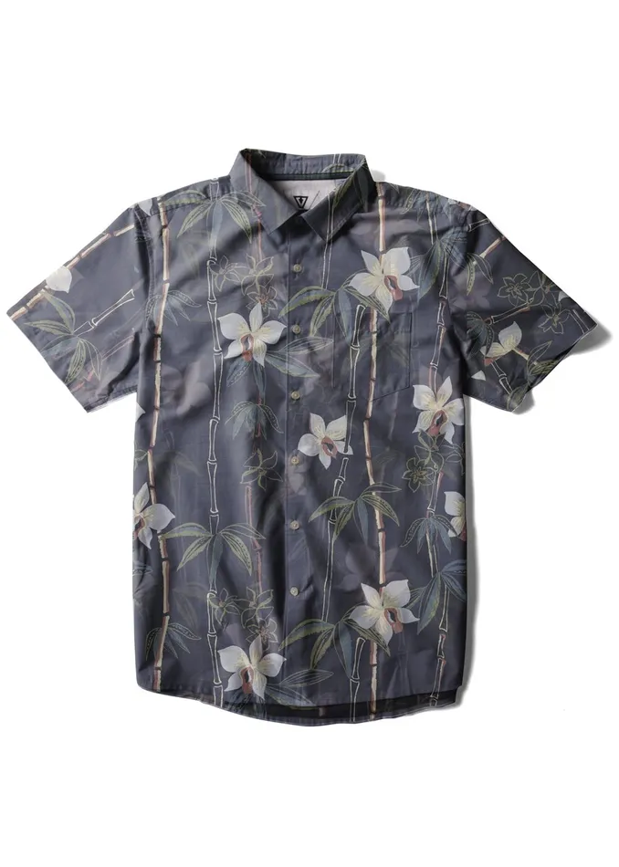 Men Canopy Eco Ss Shirt Phantom Shirts and Flannels Vissla