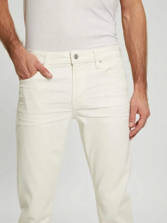 Men Coated Tapered Jeans London Fog Coated Jeans and Denim GUESS