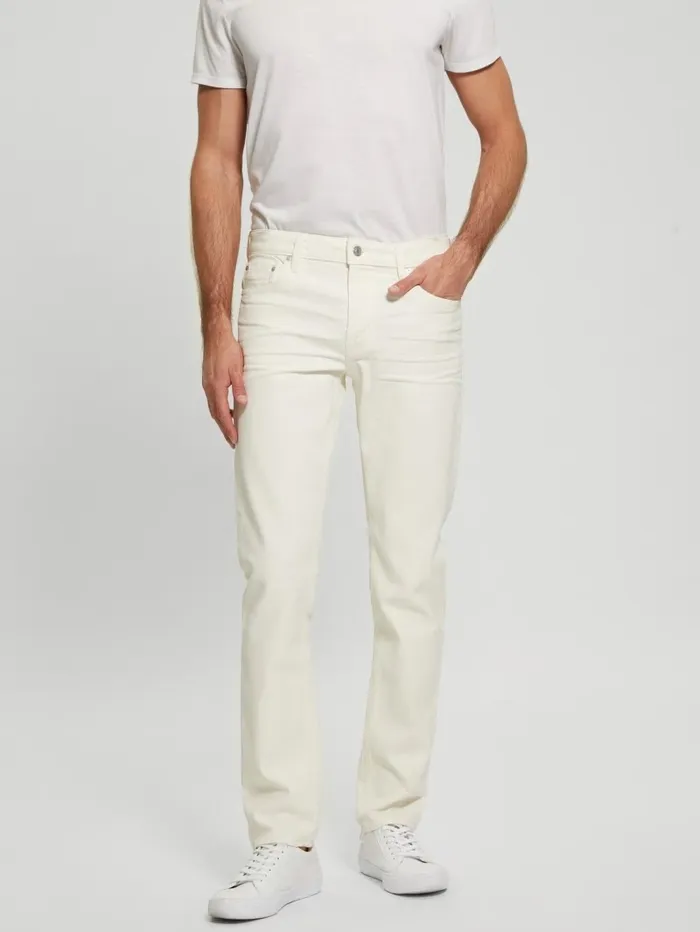 Men Coated Tapered Jeans London Fog Coated Jeans and Denim GUESS