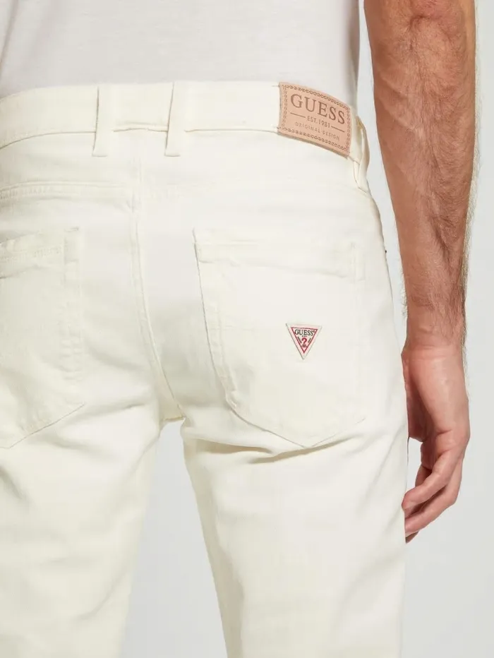 Men Coated Tapered Jeans London Fog Coated Jeans and Denim GUESS