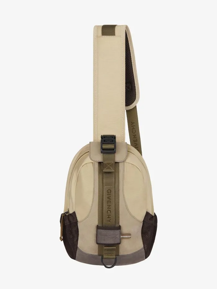 Men Crossbody Bags Givenchy GTrail Bag In Nylon Sand