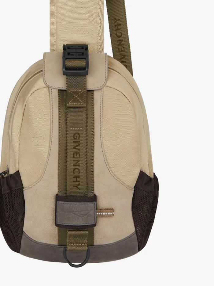 Men Crossbody Bags Givenchy GTrail Bag In Nylon Sand