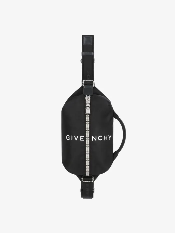 Men Crossbody Bags Givenchy GZip Bumbag In Nylon Black