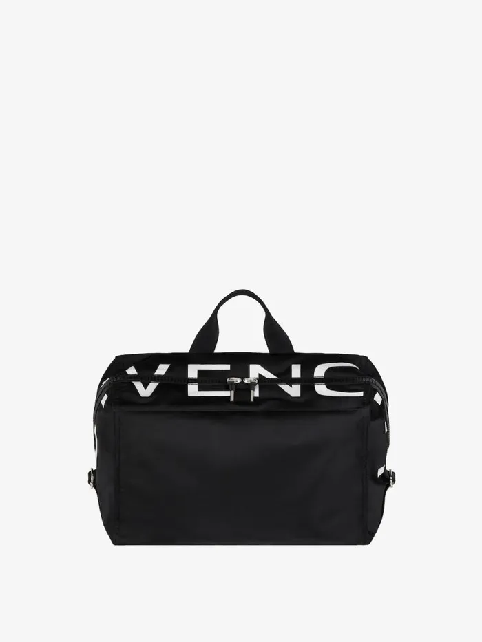 Men Crossbody Bags Givenchy Medium Pandora Bag In Nylon Blackwhite