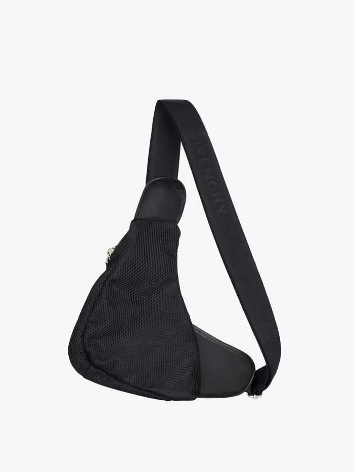 Men Crossbody Bags Givenchy Small GZip Triangle Bag In Mesh Black Men Crossbody Bags Givenchy Small GZip Triangle Bag In Mesh Black
