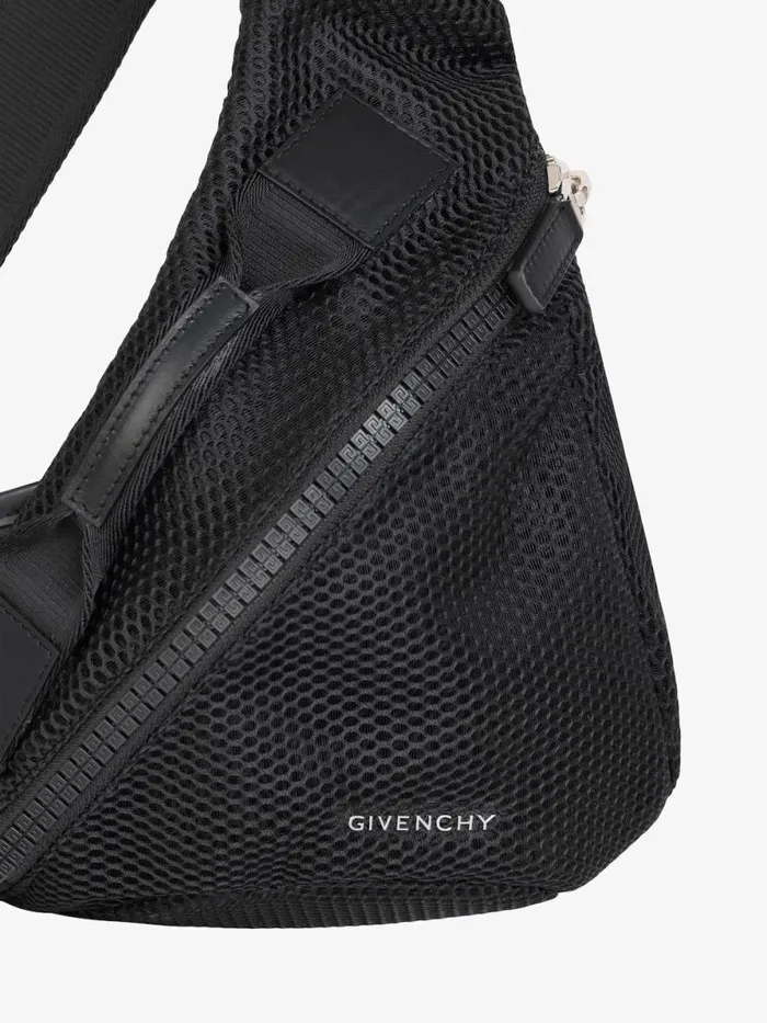 Men Crossbody Bags Givenchy Small GZip Triangle Bag In Mesh Black Men Crossbody Bags Givenchy Small GZip Triangle Bag In Mesh Black