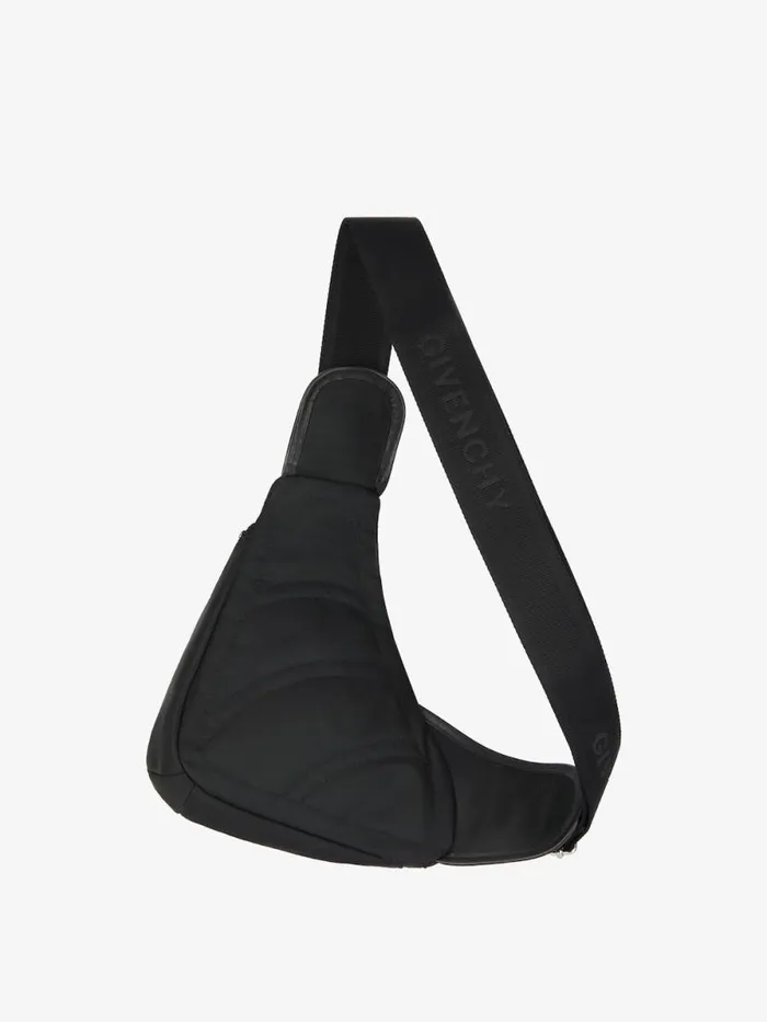 Men Crossbody Bags Givenchy Small GZip Triangle Bag In Nylon Black Men Crossbody Bags Givenchy Small GZip Triangle Bag In Nylon Black