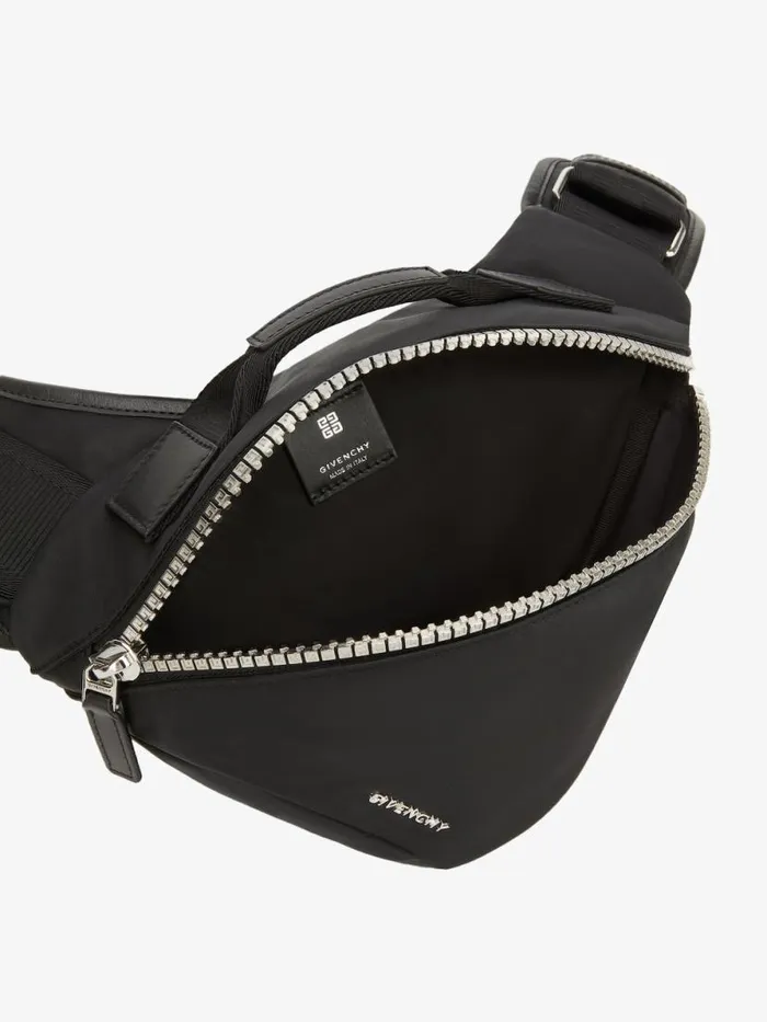 Men Crossbody Bags Givenchy Small GZip Triangle Bag In Nylon Black Men Crossbody Bags Givenchy Small GZip Triangle Bag In Nylon Black