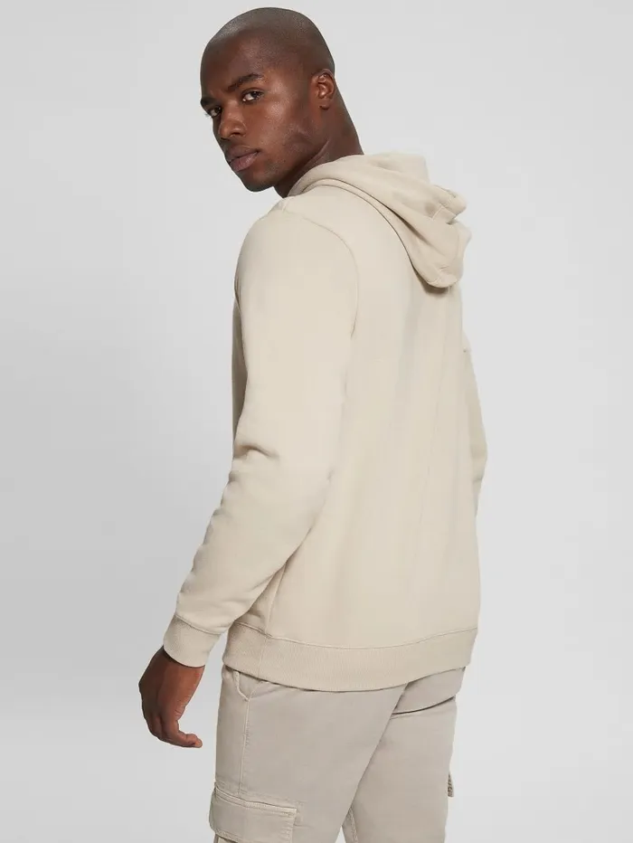 Men Eco Roy Embroidered Logo Hoodie Nomad Hoodies and Sweaters GUESS Men Eco Roy Embroidered Logo Hoodie Nomad Hoodies and Sweaters GUESS