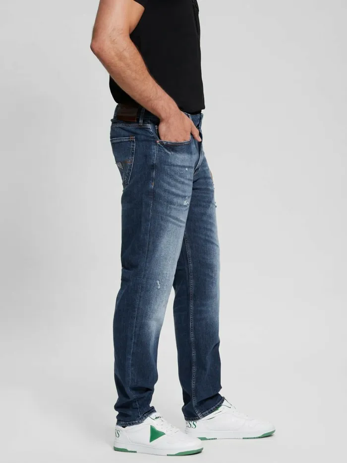 Men GUESS Eco Drake Distressed Tapered Jeans The Fantasy Jeans and Denim Men GUESS Eco Drake Distressed Tapered Jeans The Fantasy Jeans and Denim