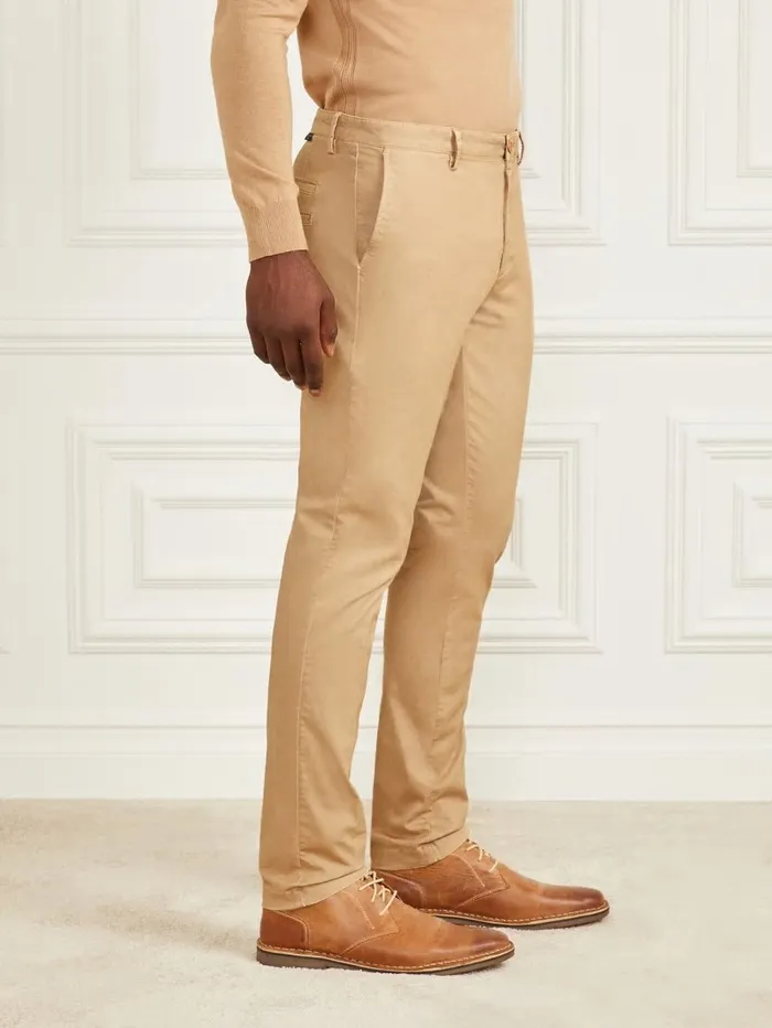 Men GUESS Eco Hugh Easy Chino Pant Toasted Taupe Pants and Shorts