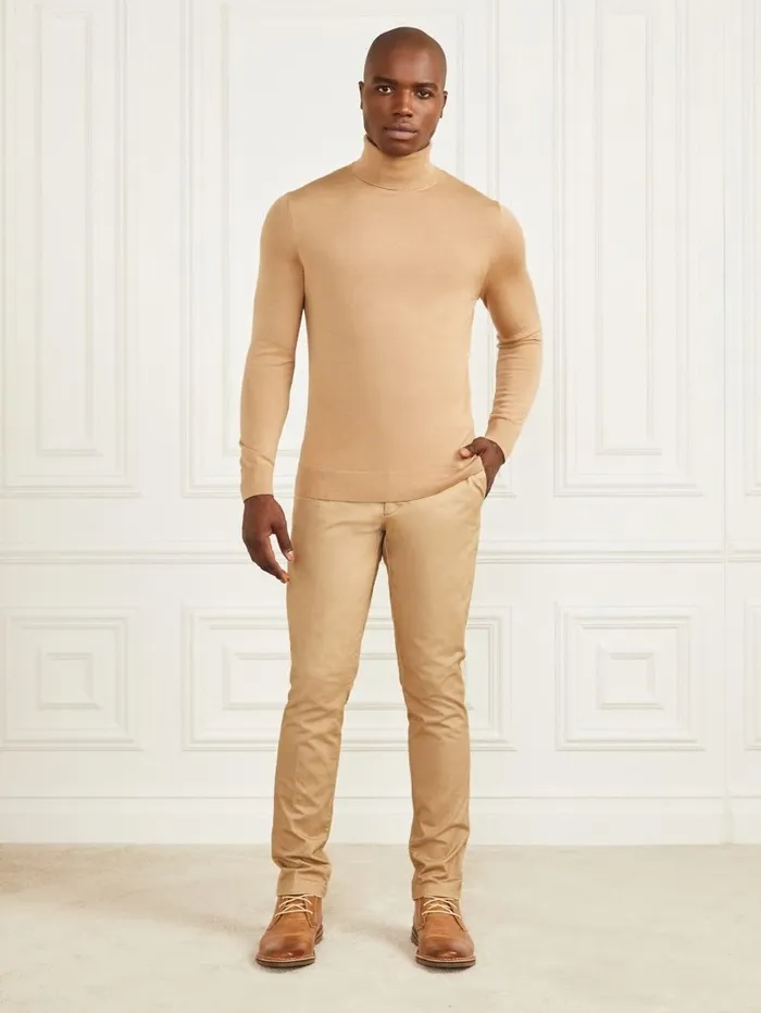 Men GUESS Eco Hugh Easy Chino Pant Toasted Taupe Pants and Shorts