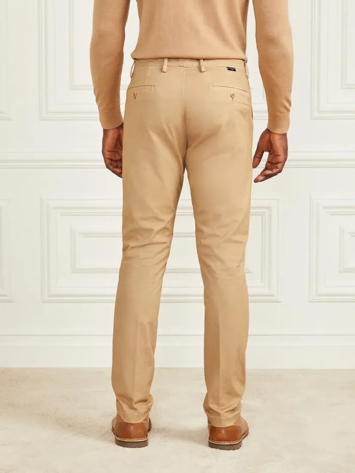 Men GUESS Eco Hugh Easy Chino Pant Toasted Taupe Pants and Shorts