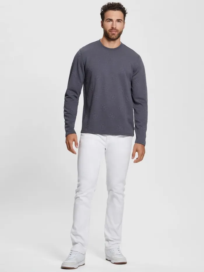 Men GUESS Quattro Logo Sweater Magnetic Multi Hoodies and Sweaters Men GUESS Quattro Logo Sweater Magnetic Multi Hoodies and Sweaters