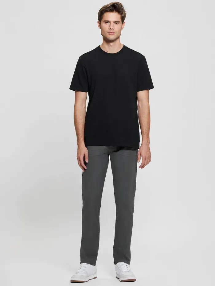 Men GUESS Textured Stripe Tee Black TShirts and Tanks Men GUESS Textured Stripe Tee Black TShirts and Tanks