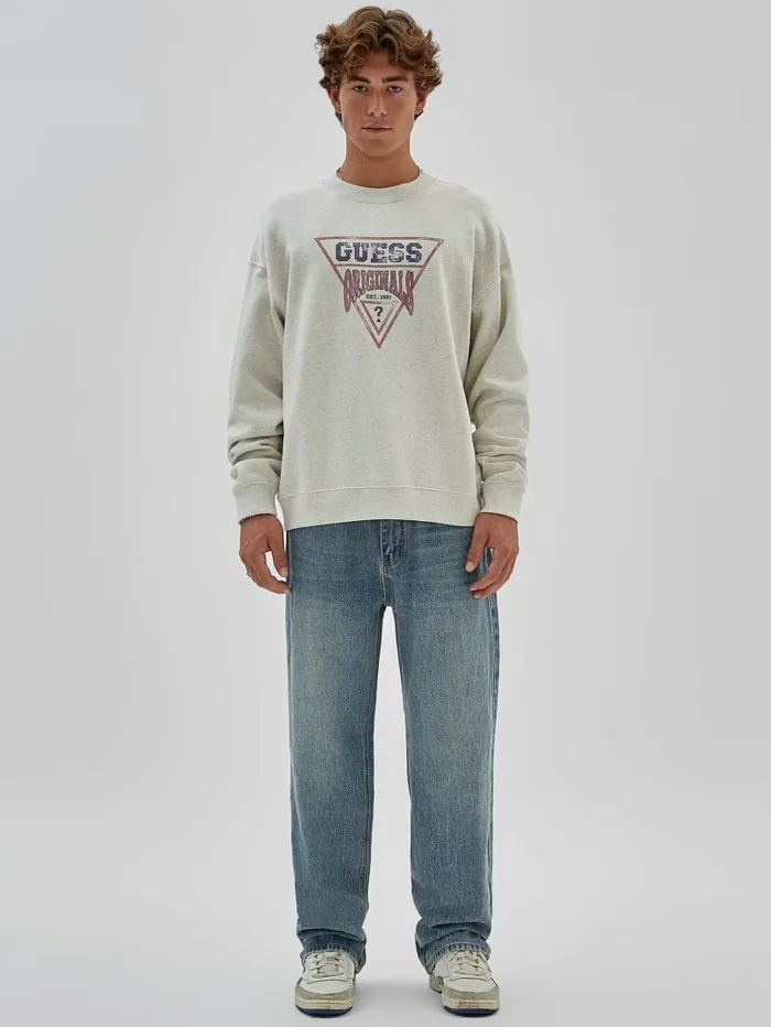 Men Hoodies and Sweaters GUESS GUESS Originals Eco Vintage Heather Dev Sweatshirt Eli Aged Heather Men Hoodies and Sweaters GUESS GUESS Originals Eco Vintage Heather Dev Sweatshirt Eli Aged Heather