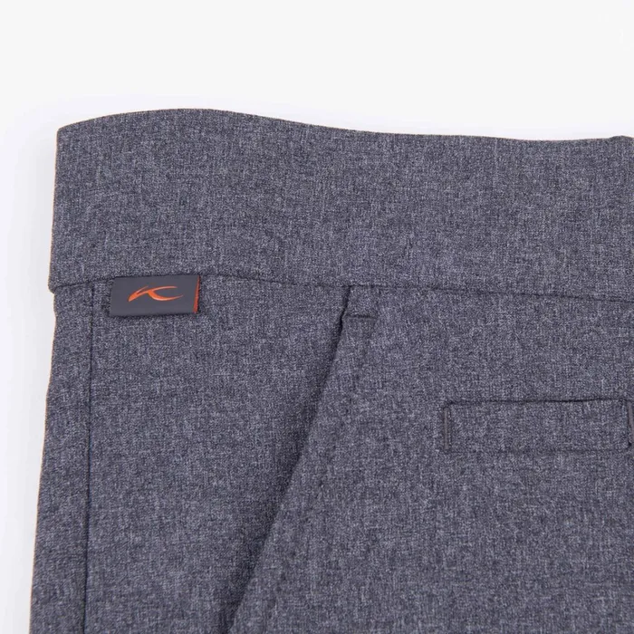Men Ike Texture Pants tailored Fit 8211 Water Resistant Golf Pants Steel Grey Melangeblack KJUS Bottoms