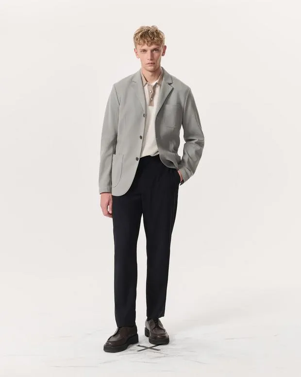 Men Jackets and Coats rag and bone Harvey Knit Polo Shirt Light Beige