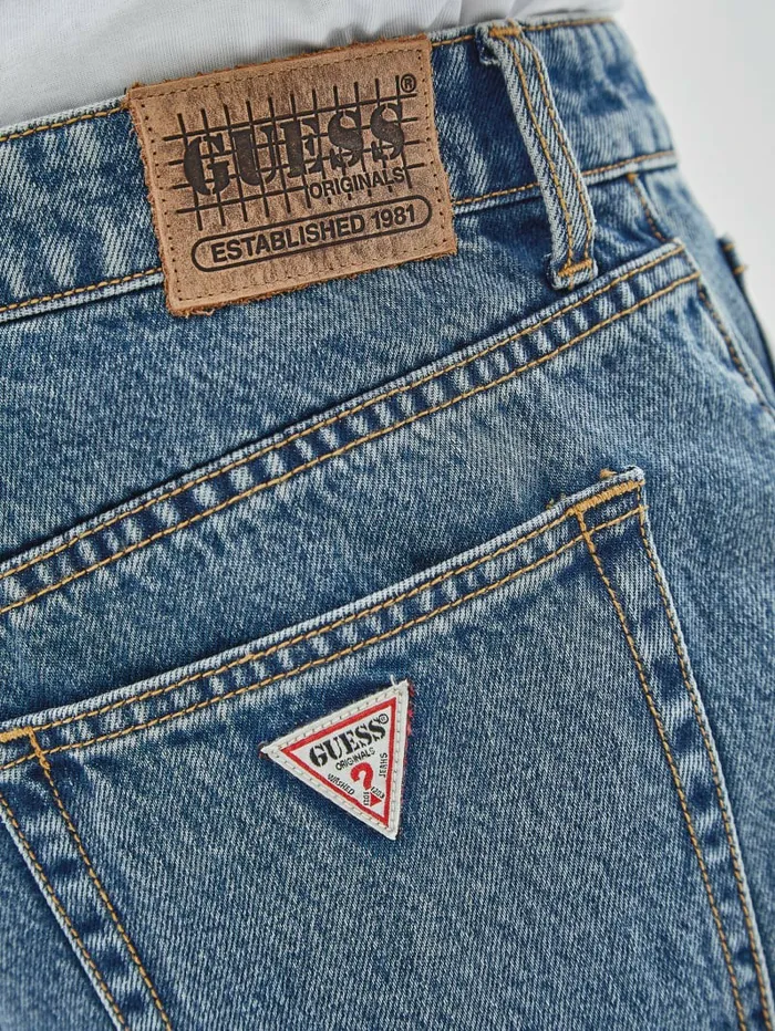 Men Jeans and Denim GUESS GUESS Originals Denim Kit Straight Jeans Go James Medium Wash
