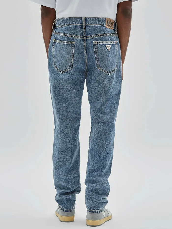 Men Jeans and Denim GUESS GUESS Originals Denim Kit Straight Jeans Go James Medium Wash