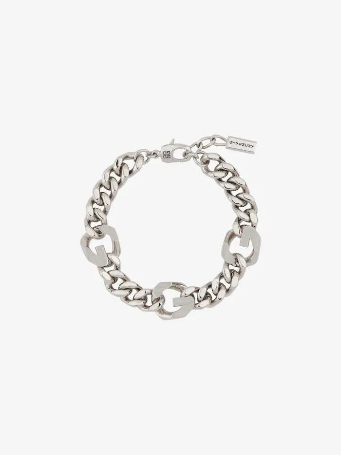 Men Jewelry Givenchy G Chain Bracelet In Metal Silvery