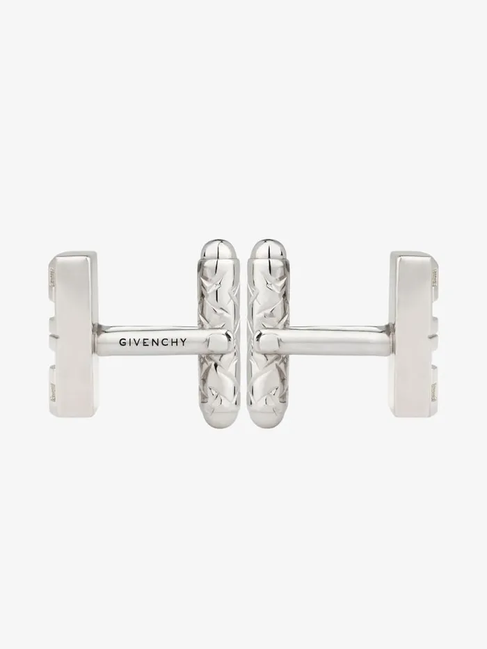 Men Key Rings and Other Accessories Givenchy 4G Cufflinks In Metal Silvery Men Key Rings and Other Accessories Givenchy 4G Cufflinks In Metal Silvery