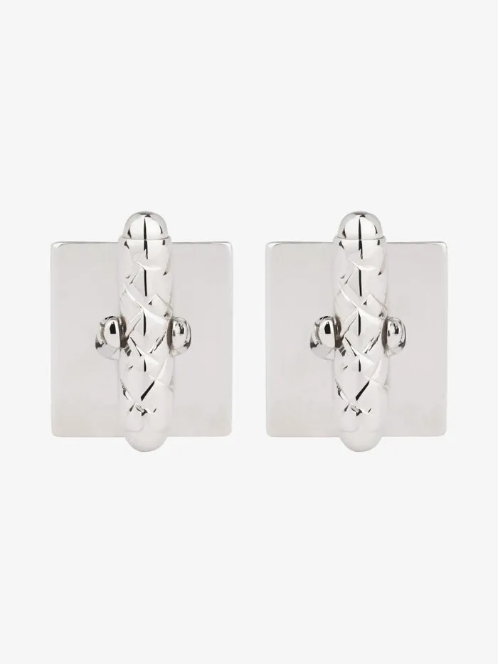 Men Key Rings and Other Accessories Givenchy 4G Cufflinks In Metal Silvery Men Key Rings and Other Accessories Givenchy 4G Cufflinks In Metal Silvery