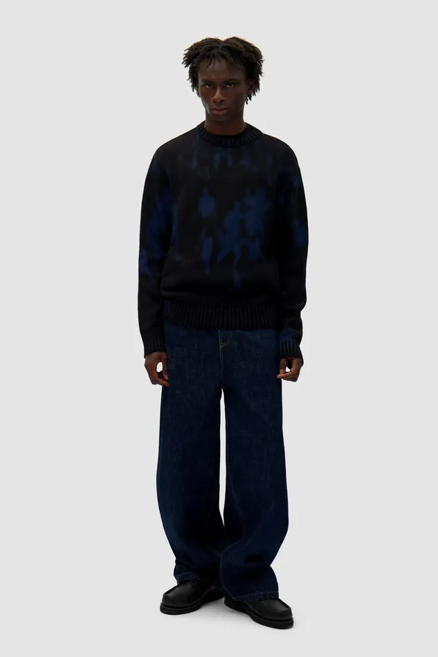 Men Mailles Arte Antwerp People Knit Sweater Noir