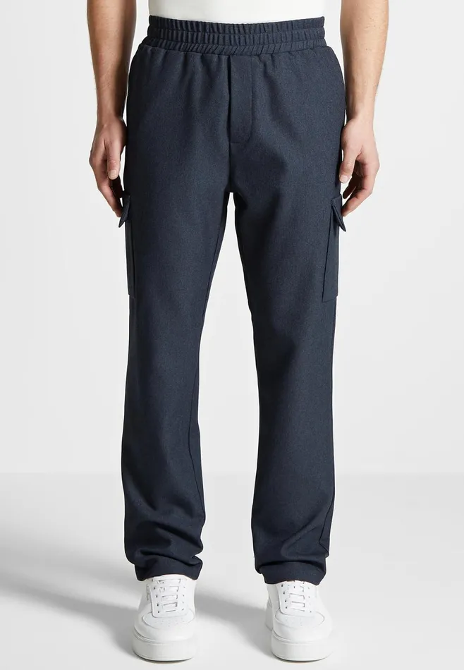 Men Manire De Voir Angular Pocket Cargo Pants Navy