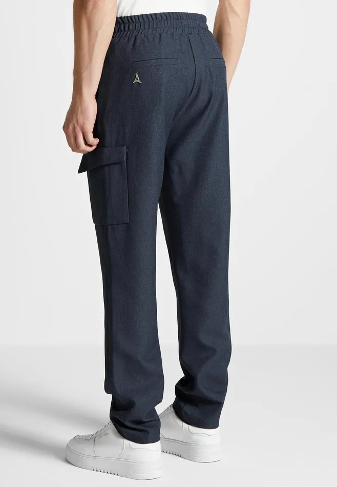 Men Manire De Voir Angular Pocket Cargo Pants Navy