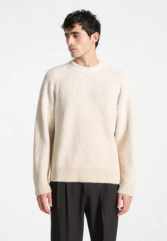 Men Manire De Voir Eiffel Ombr Knit Jumper Whitebeige