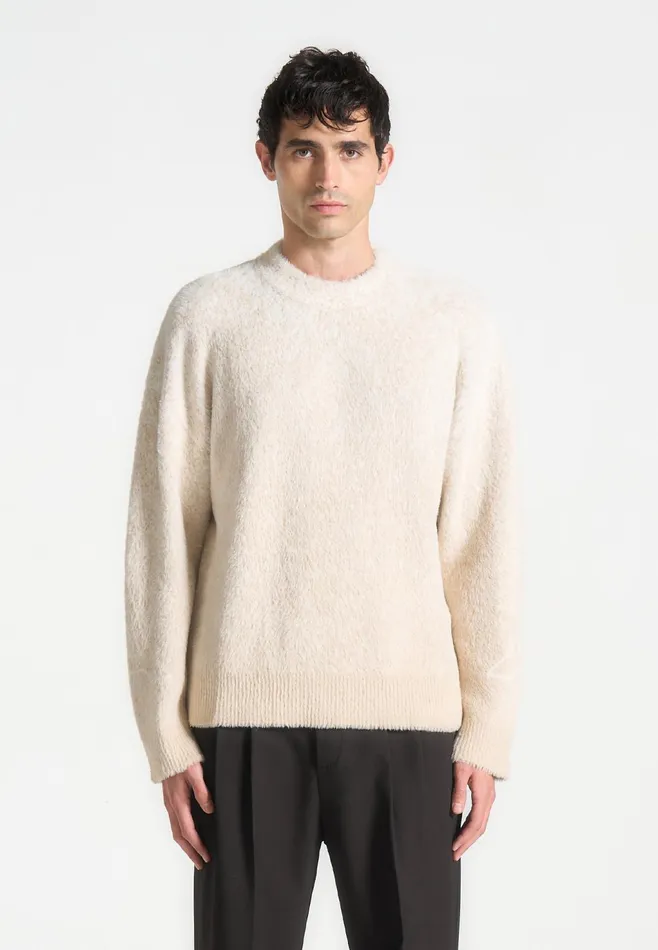 Men Manire De Voir Eiffel Ombr Knit Jumper Whitebeige