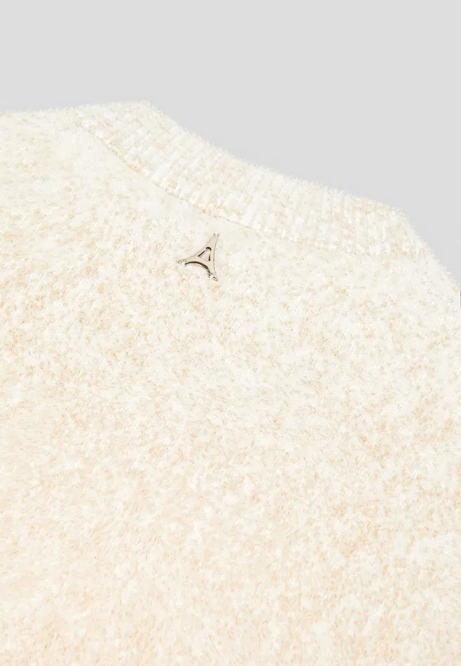 Men Manire De Voir Eiffel Ombr Knit Jumper Whitebeige
