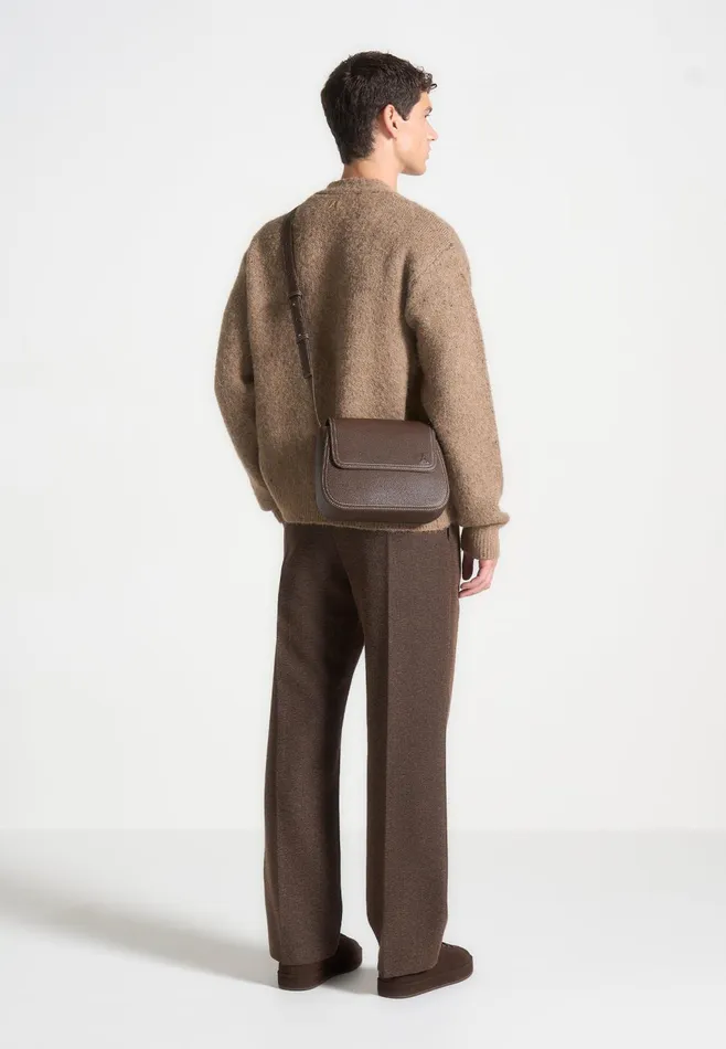 Men Manire De Voir Marseille Crossbody Bag Brown