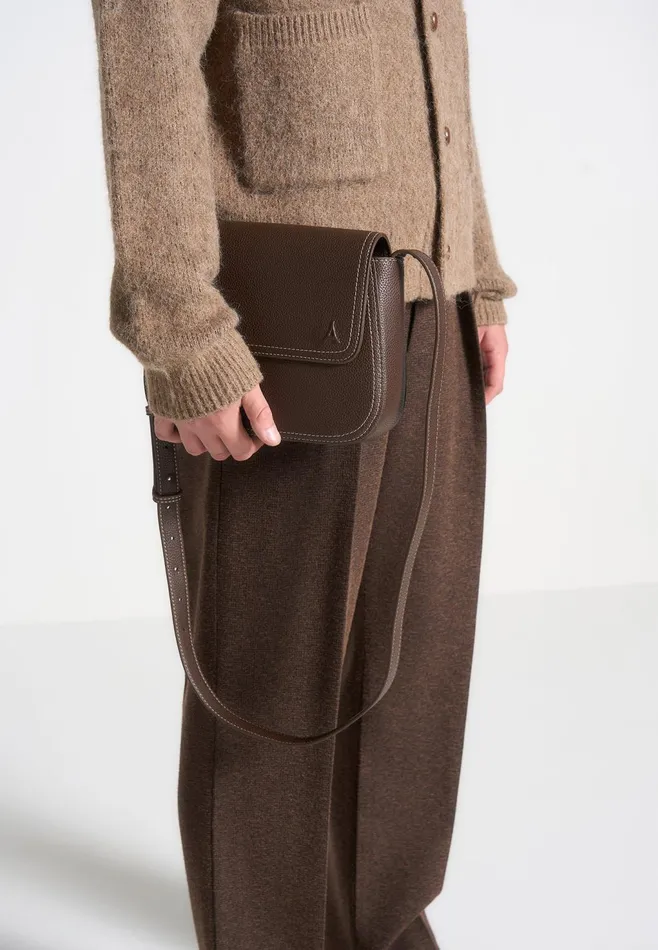 Men Manire De Voir Marseille Crossbody Bag Brown