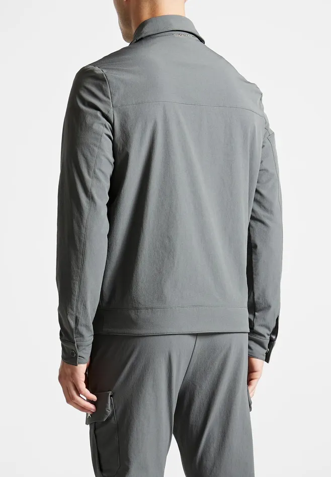 Men Manire De Voir Technical Cargo Jacket Charcoal Grey