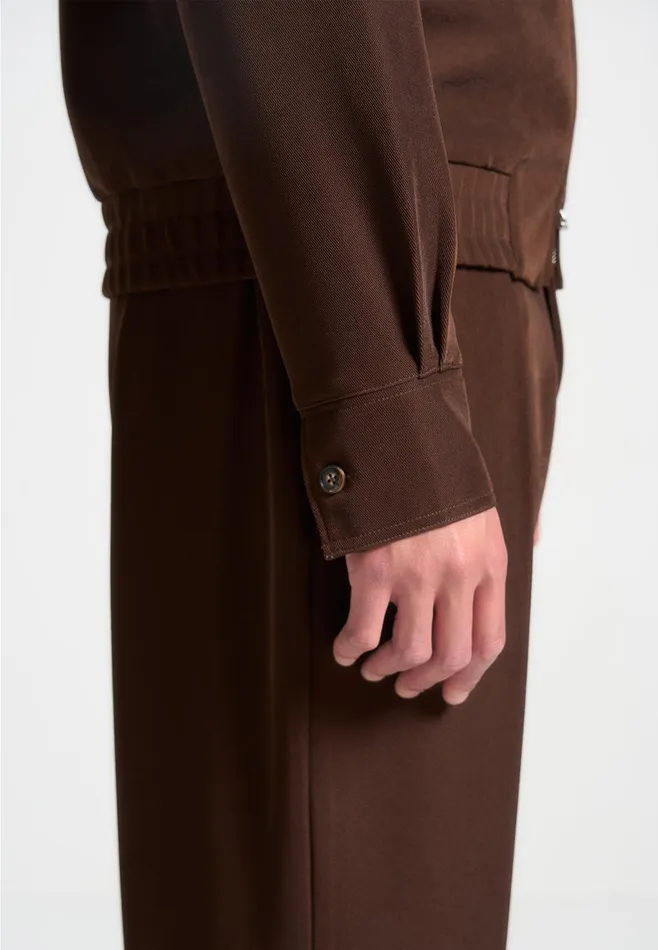Men Manire De Voir Twill Tailored Jacket Brown