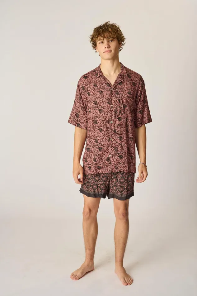 Men Natalie Martin Kev Short Unisex Fleurdelis Black