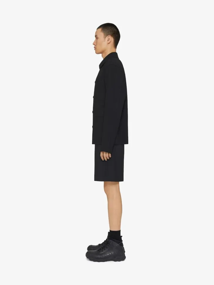 Men Pants and Shorts Givenchy Bermuda Shorts In Wool Black
