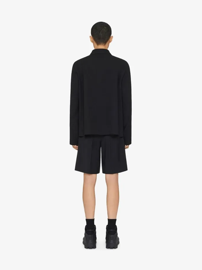 Men Pants and Shorts Givenchy Bermuda Shorts In Wool Black