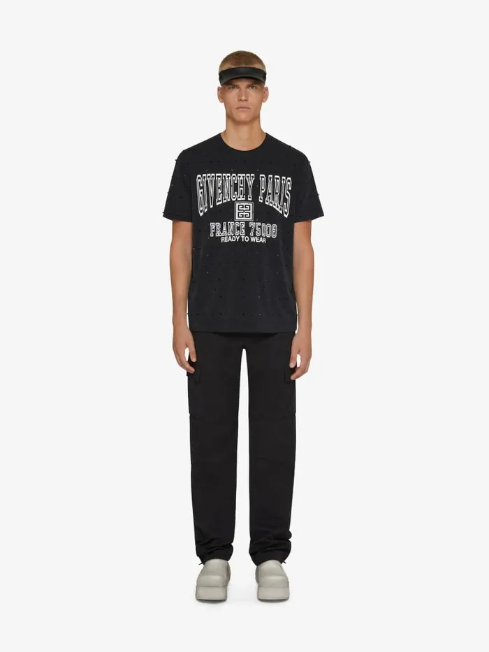 Men Pants and Shorts Givenchy Cargo Pants In Cotton Black