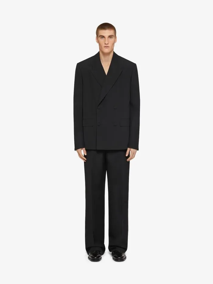 Men Pants and Shorts Givenchy Extra Wide Pants In Wool Black