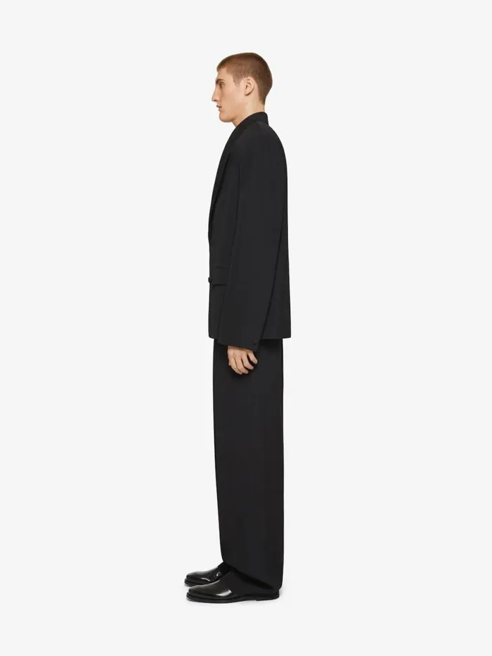 Men Pants and Shorts Givenchy Extra Wide Pants In Wool Black
