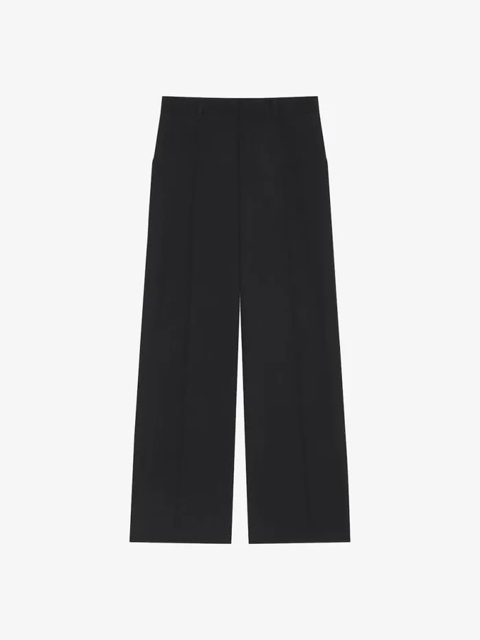 Men Pants and Shorts Givenchy Extra Wide Pants In Wool Black