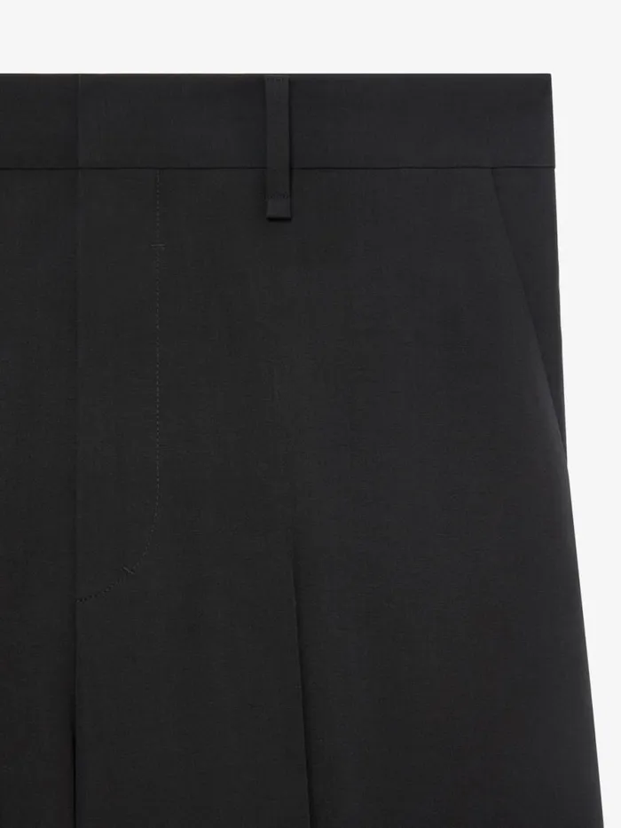 Men Pants and Shorts Givenchy Extra Wide Pants In Wool Black