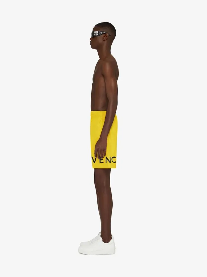 Men Pants and Shorts Givenchy GIVENCHY 4G Long Swim Shorts Sunflower